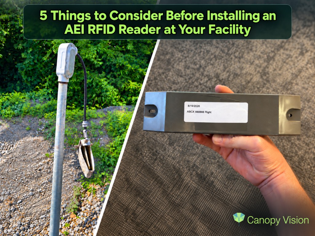 Legacy out-of-service AEI RFID reader and modern AEI tag — 5 things to consider before installing an AEI RFID reader at your facility