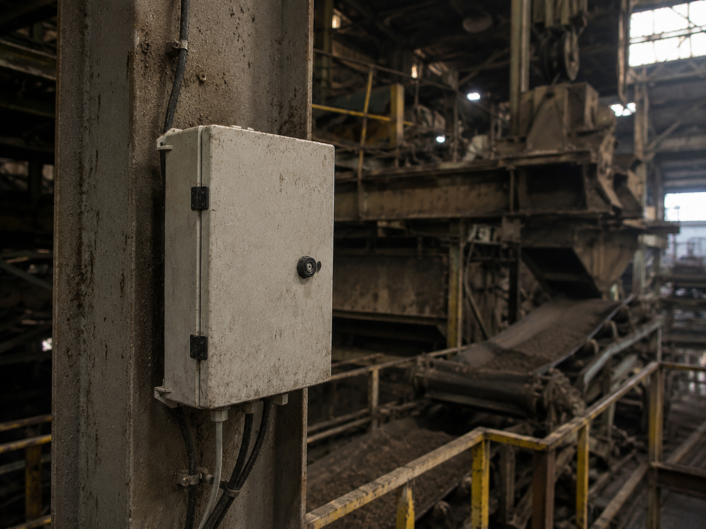 Industrial facility environment monitored with AI vision